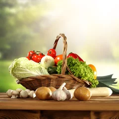 Afwasbaar fotobehang vegetables © magdal3na
