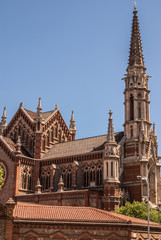 Fototapeta na wymiar Church of the Salesians in Barcelona. Catalonia, Spain