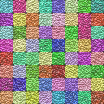 Colorful glazed tiles generated texture
