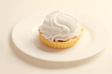 Cake with whipped cream