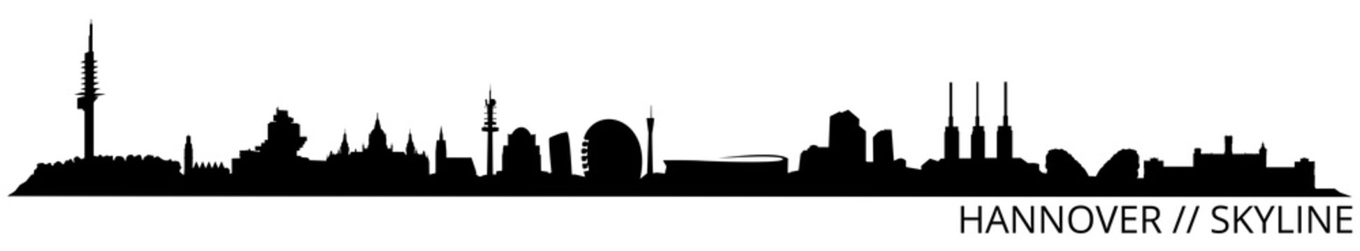 Hannover Skyline // Silhouette