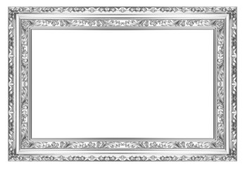 The old silver wooden frame