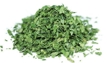 Obraz premium Dried Parsley isolated on white
