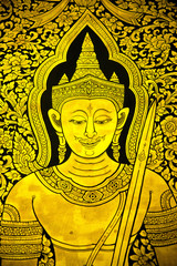 Mural of Ramayana in Thai temple