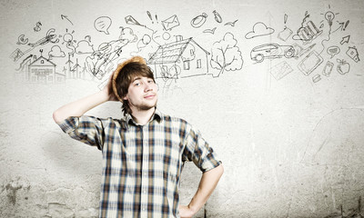 Obraz premium Thoughts in my head