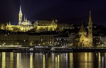 Budapest by night, Hungary