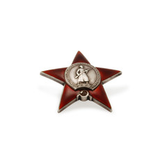 military insignia of a Second World War red star