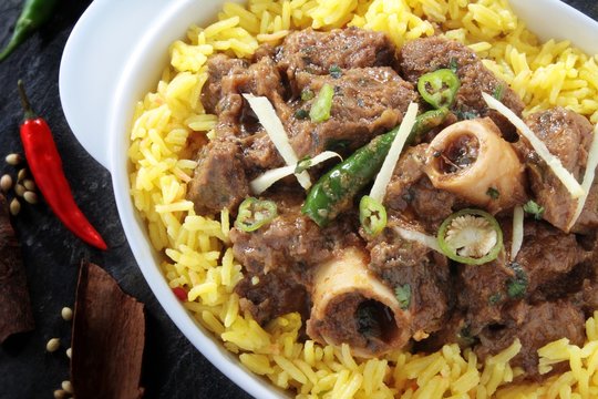 Indian Lamb curry with pilau rice