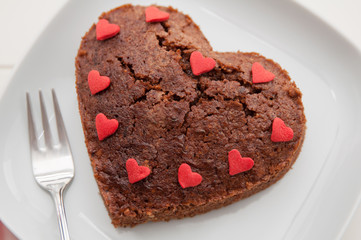 Schokoladenherz Kuchen
