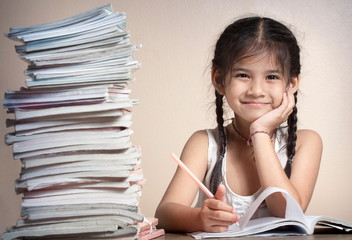 Kids are doing homework