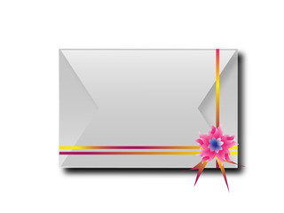 The envelopes with colorful ribbons.For the meaning of your mess