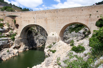 Fototapeta na wymiar The river Herault in the South of France