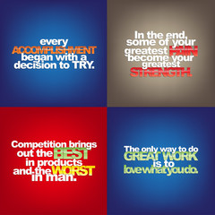 Set Of Motivational Quotes.