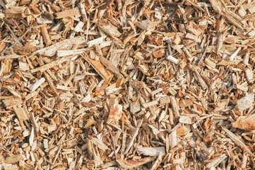 background of wood chip mulch