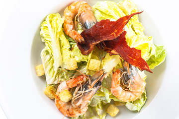 Seafood salad with shrimp