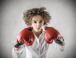 boxing girl