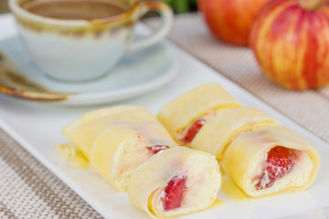 Crepe Cake strawberries