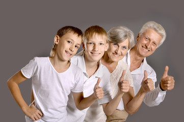 Grandparents with grandkids