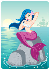 Mermaid on Reef