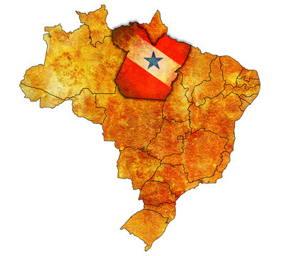 para state on map of brazil