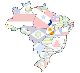 tocantins on map of brazil