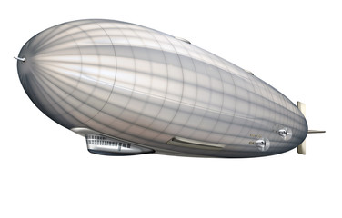 Luftschiff, Zeppelin freigestellt © i-picture