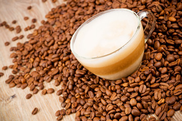Cup of coffee latte