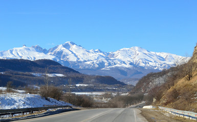mountain road landscape