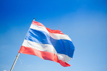 Naklejka na ściany i meble National flag of Thailand