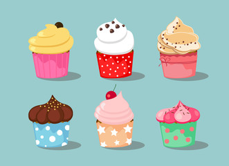 selection of delicious creamy cupcakes for all occasions