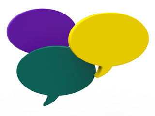 Blank Speech Balloon Shows Copyspace For Thought Chat Or Idea