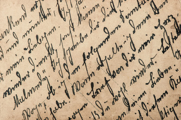 vintage handwriting with a text in undefined language