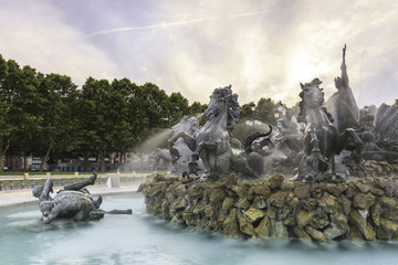 evening time place des quinconces, Bordeaux France