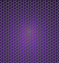 Abstract purple background with hexagons