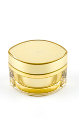 cream bottle isolated white background