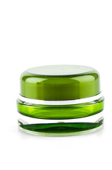 cream bottle isolated white background