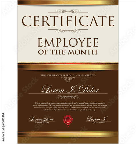 Printable <strong>Employee</strong> of the <strong>Month Certificate Template</strong> – MS ... Employee month certificate template