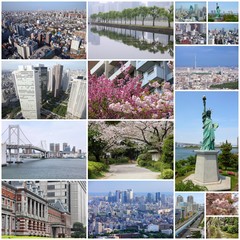 Fototapeta na wymiar Japan - Tokyo - photo collage