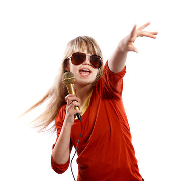 girl singing