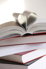 books with heart shape