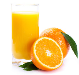 Fresh orange with juice