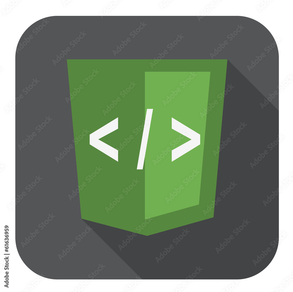 Poster vector illustration of green shield with xml programming languag