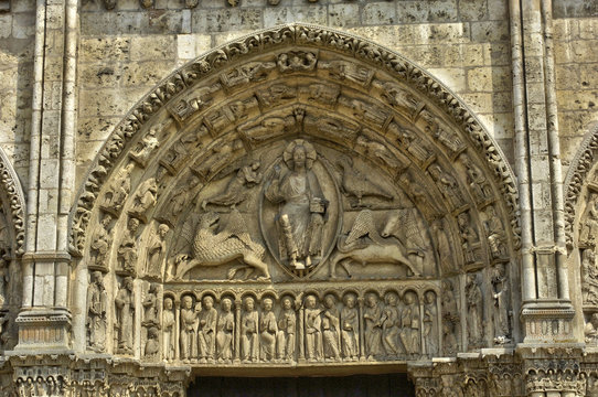 France,  The Chartres Cathedral In  Eure Et Loir