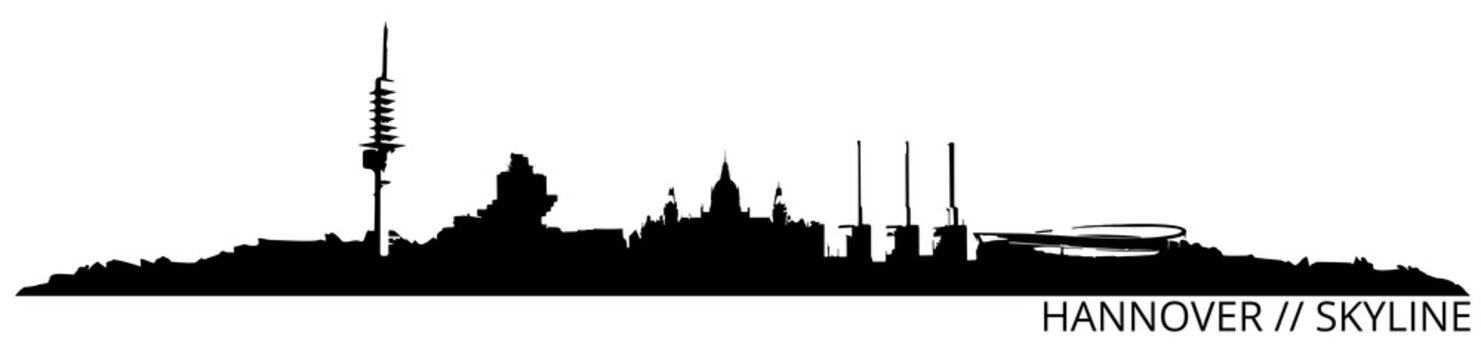 Hannover Skyline // Silhouette