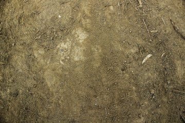 Ground textured surface background under bright sunlight