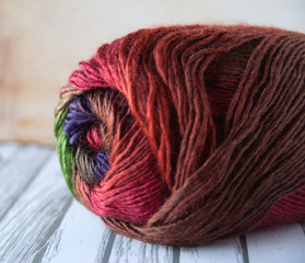 skein of yarn closeup