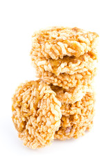 rice crust thai isolated white background