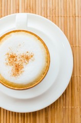 Hot cappuccino