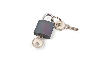 Padlock with keys