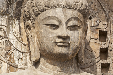 Fototapeta na wymiar A shot of Chinese Buddha Statue in China